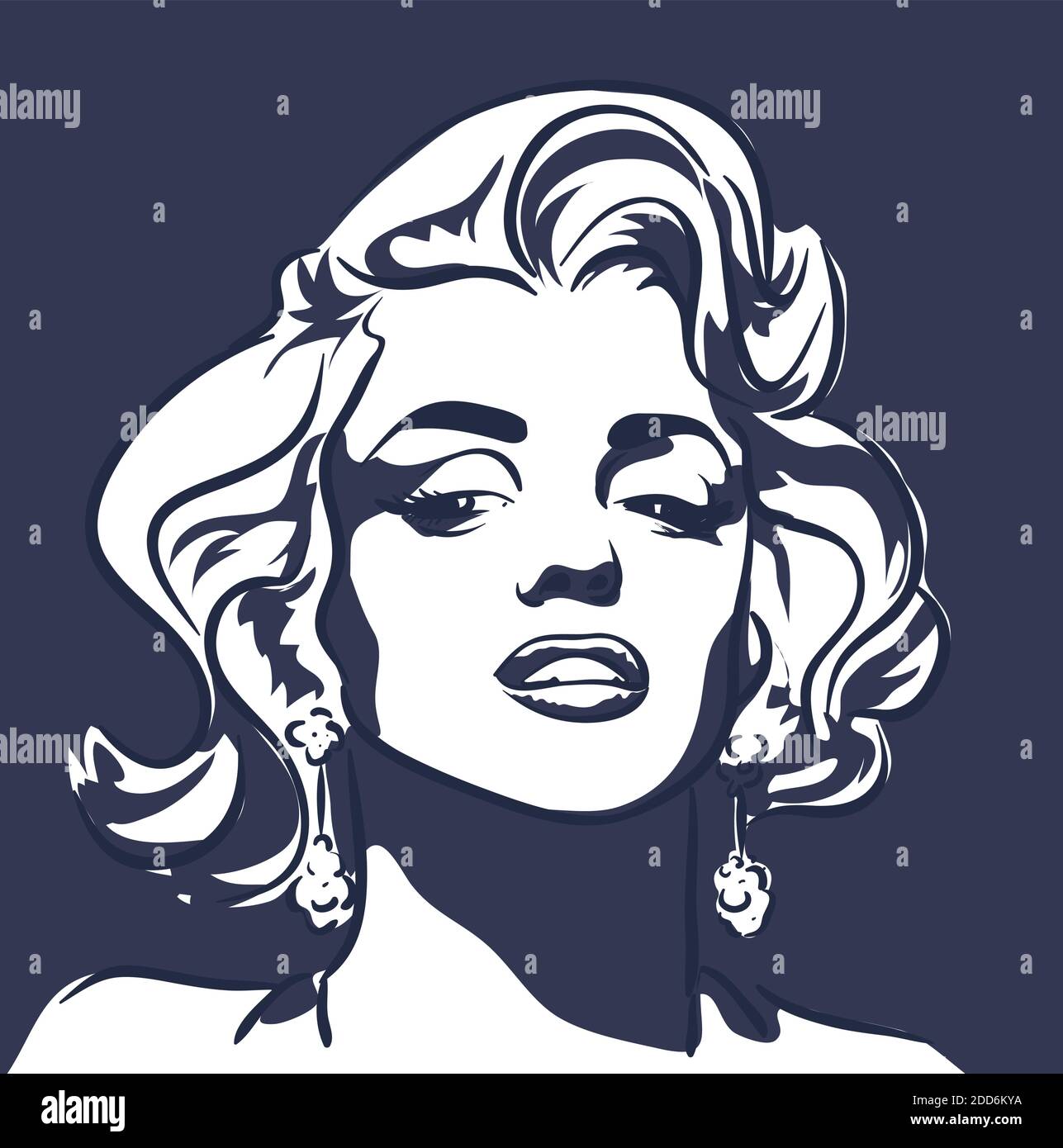 Marilyn Monroe Illustration Stock Vector Image & Art Alamy