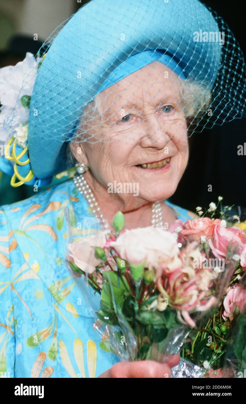 Queen Elizabeth the Queen Mother. Stock Photo