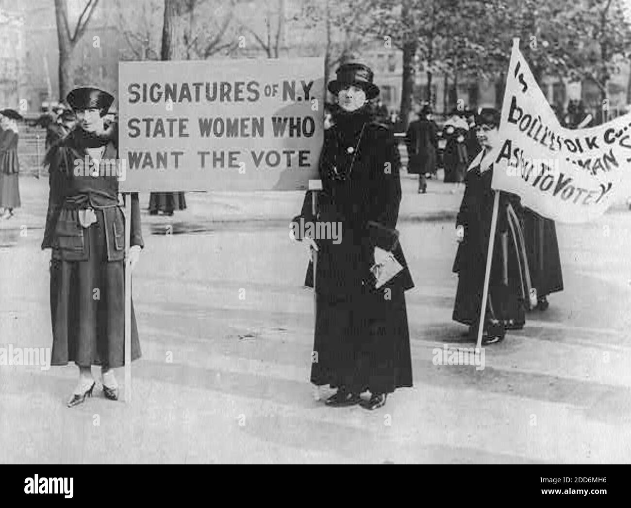 AMERICAN SUFFRAGETTES about 1917 Stock Photo
