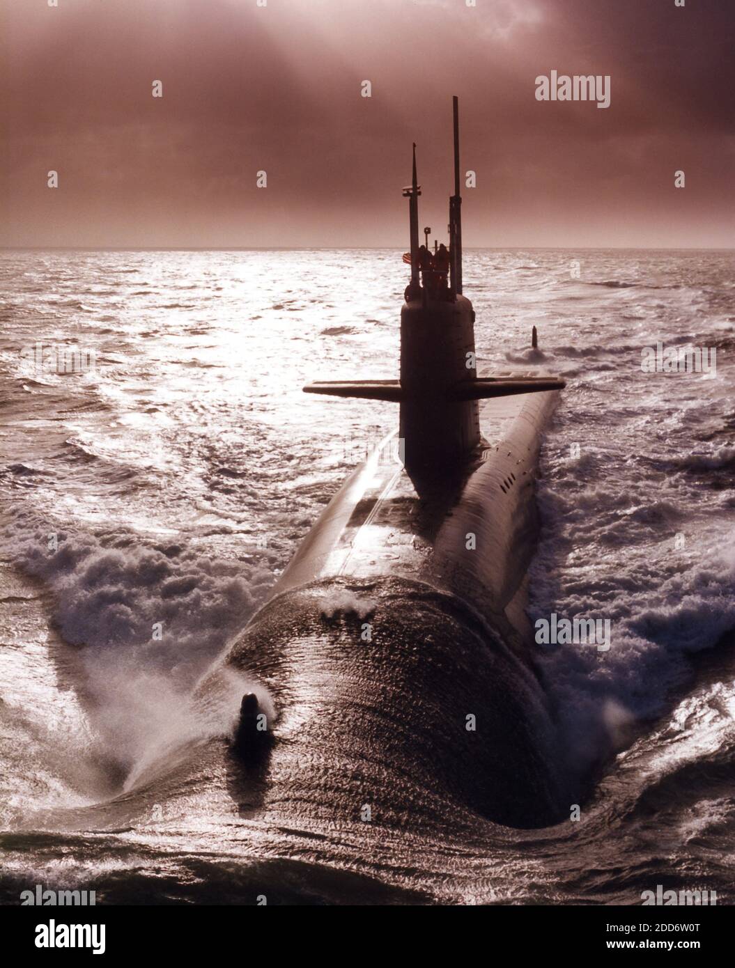 USS Lewis and Clark a Benjamin Franklin class ballistic missile nuclear submarine which was in service from 1965 to 1992 with the US Navy Stock Photo