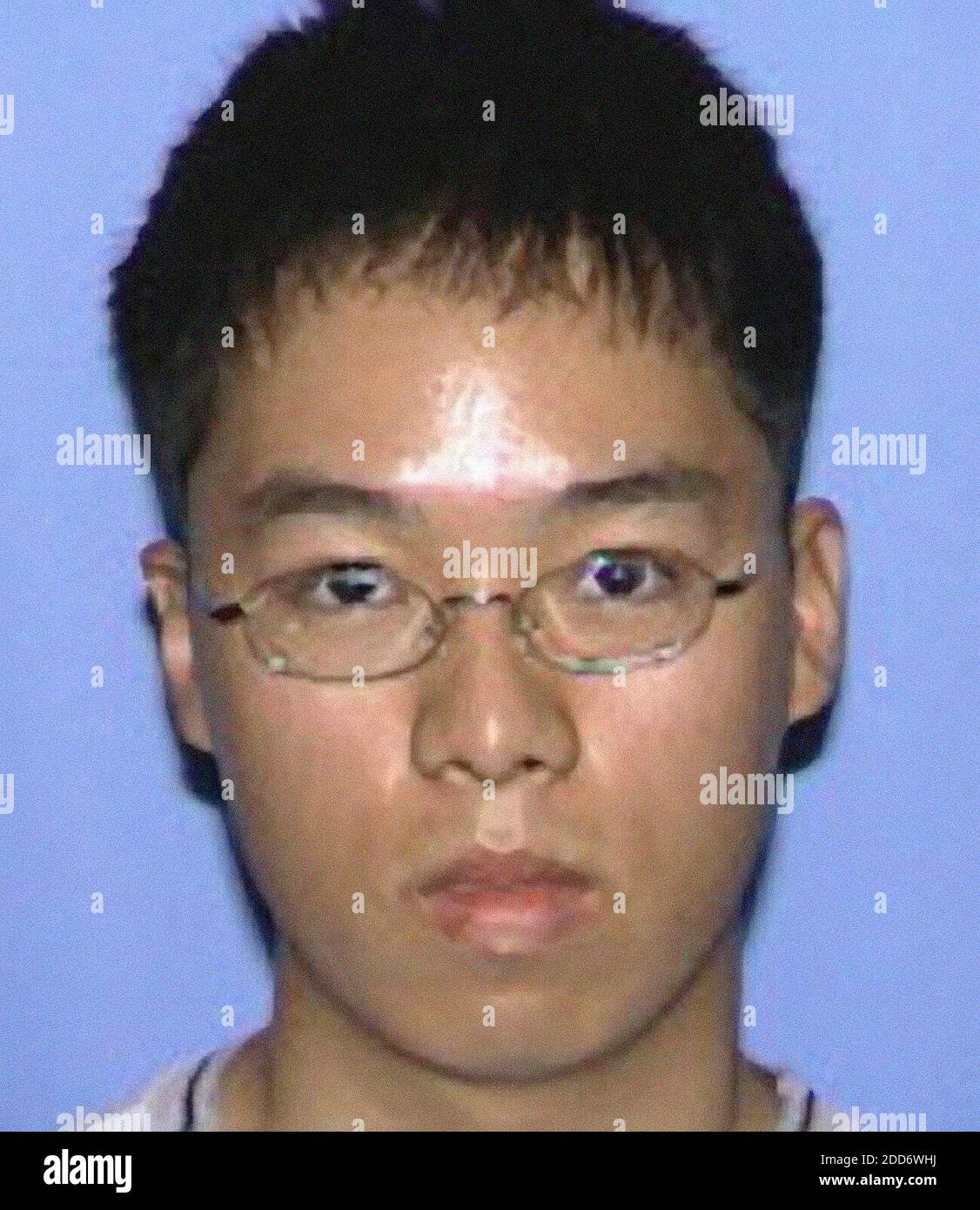 NO FILM, NO VIDEO, NO TV, NO DOCUMENTARY - Cho Seung-Hui, shown in this photo from Virginia Tech University and the Virginia State Police, is the suspected gunman in the Virginia Tech shooting rampage on April 16, 2007. Police said Cho killed 30 people in a Virginia Tech engineering building Monday morning and then killed himself. The photo shows Cho as a junior at the Chantilly, Virginia high school. Photo by Virginia State Police/Virginia Tech University/MCT/ABACAPRESS.COM Stock Photo