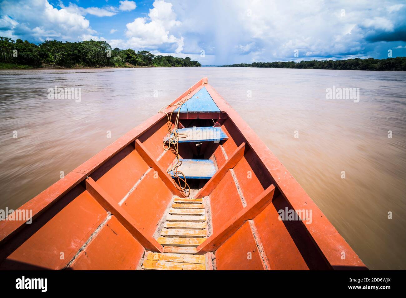 Boat trip on river, Tambopata National Reserve, Puerto Maldonado Amazon