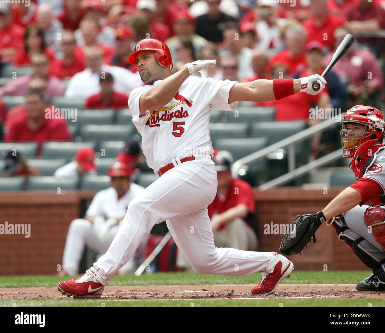Pujols' first hit since rejoining the Cardinals was—of course—a home run at  Busch Stadium