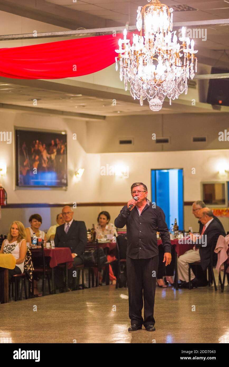 Tango dancing in Buenos Aires, Argentina, South America Stock Photo