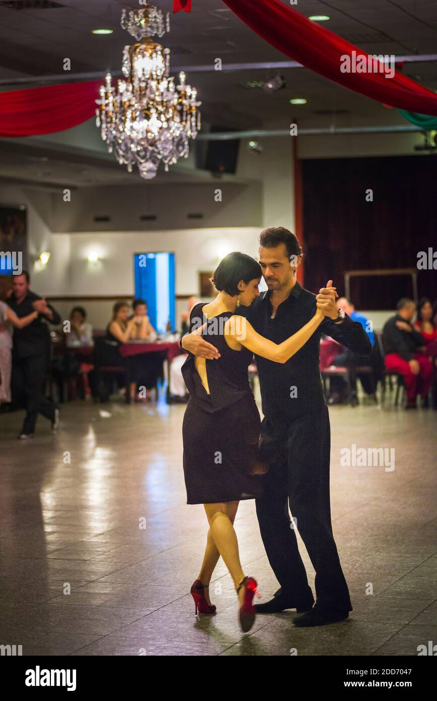 Tango dancing in Buenos Aires, Argentina, South America Stock Photo