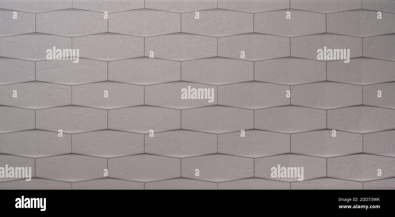 Panorama of Modern white stone tile wall pattern and seamless ...