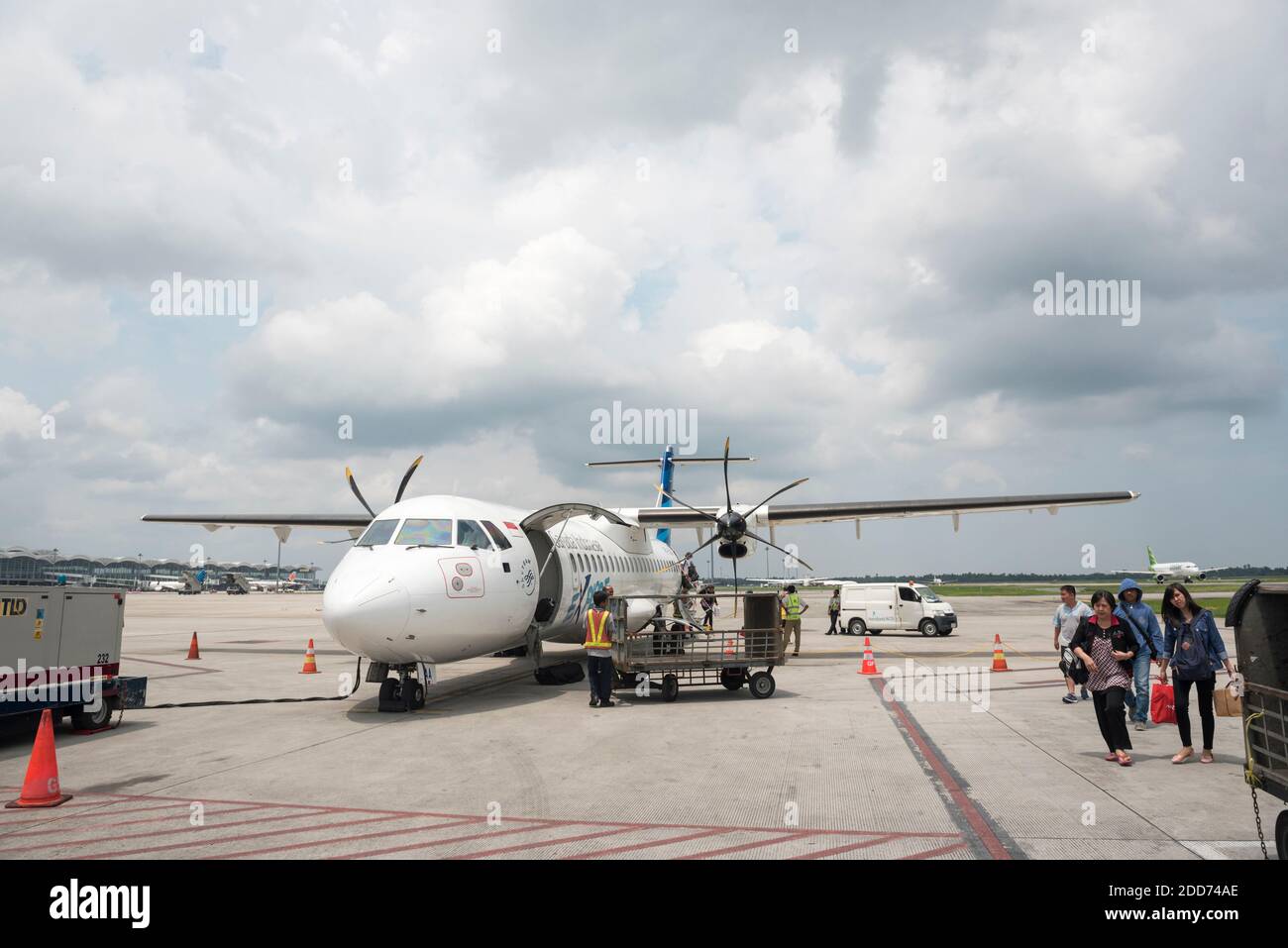 Garuda Indonesia prop plane flight, Pulau Weh Island, Aceh Province