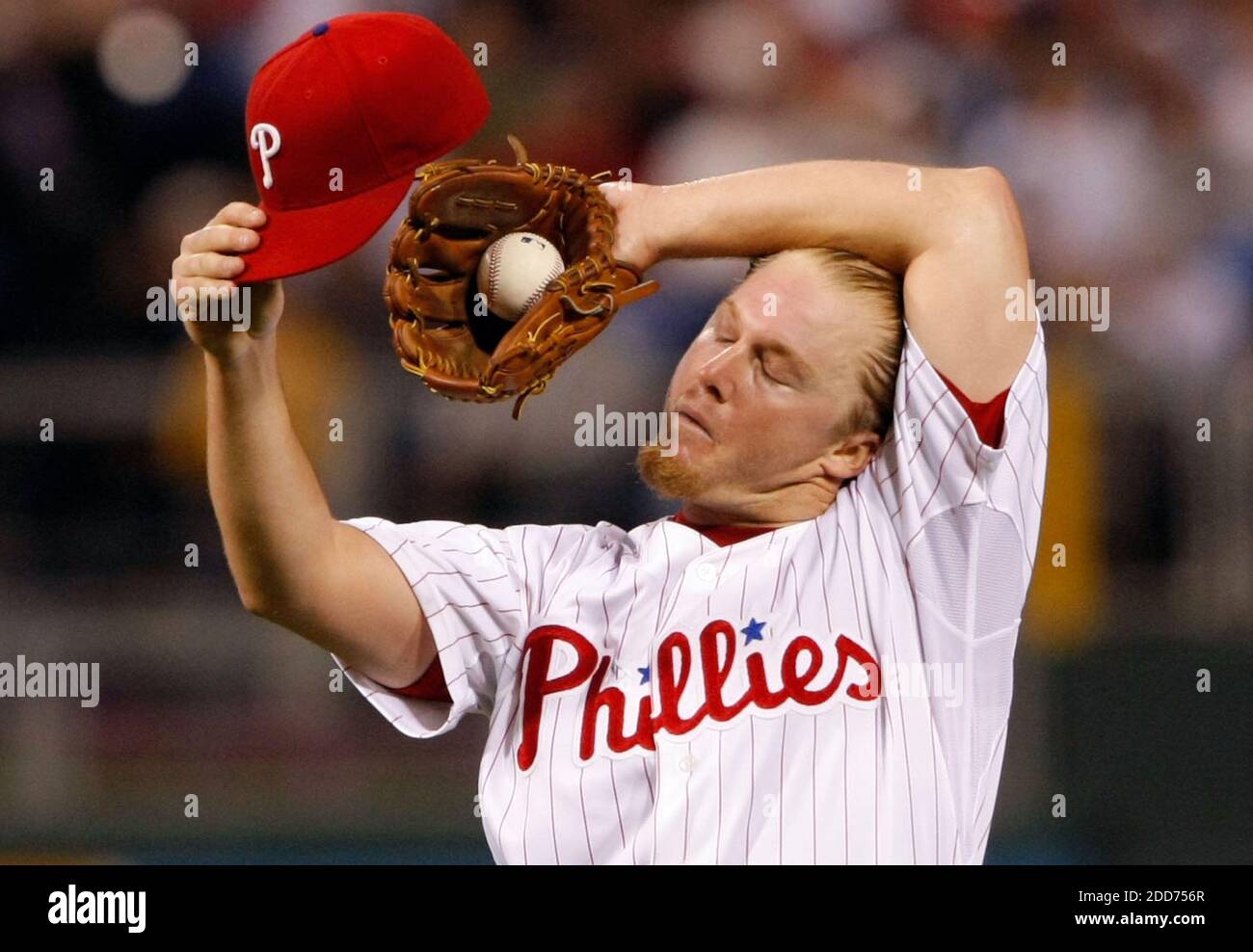 NO FILM, NO VIDEO, NO TV, NO DOCUMENTARY - Philadelphia Phillies starting  pitcher J.D. Durbin gives up a two-run home run to Los Angeles Dodgers' Andre  Ethier in the fourth inning at