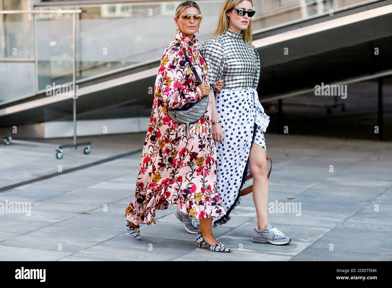 Street style, Janka Polliani and Annabel Rosendahl arriving at Designers  Remix spring summer 2019 ready-to-