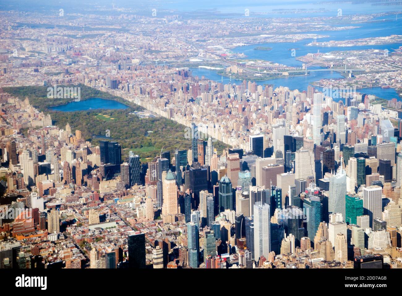 New York City's Midtown, Upper East and West Side and Central Park Stock Photo