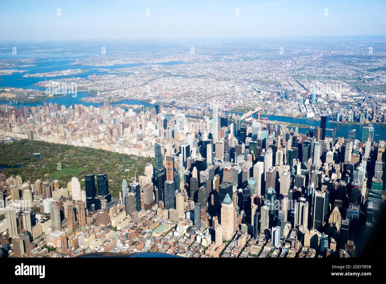 Midtown New York City skyline from above, looking northeast Stock Photo