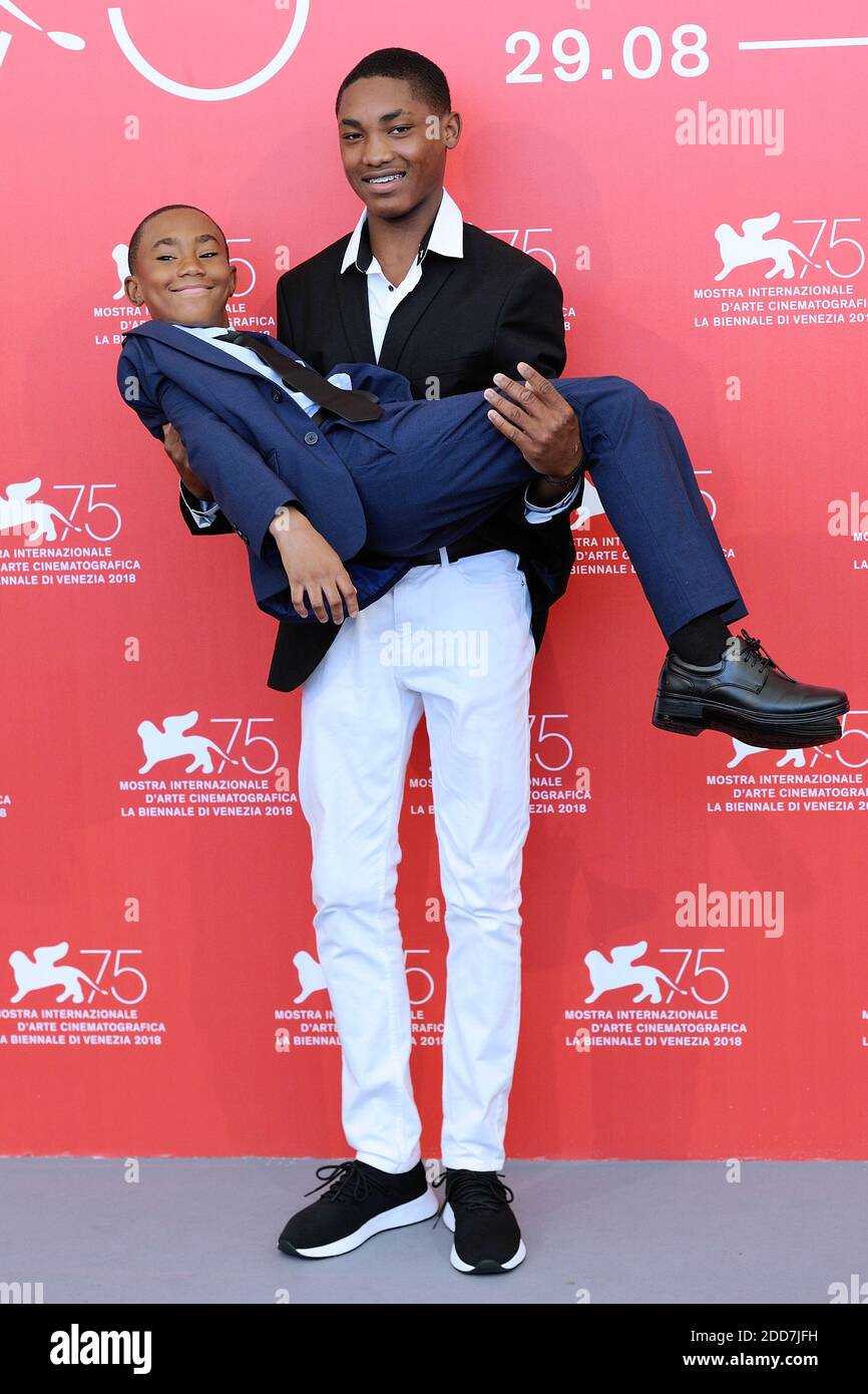 Titus Turner and Kevin Goodman attending the What You Gonna Do When The  World's On Fire Photocall as part of the 75th Venice International Film  Festival (Mostra) in Venice, Italy on September