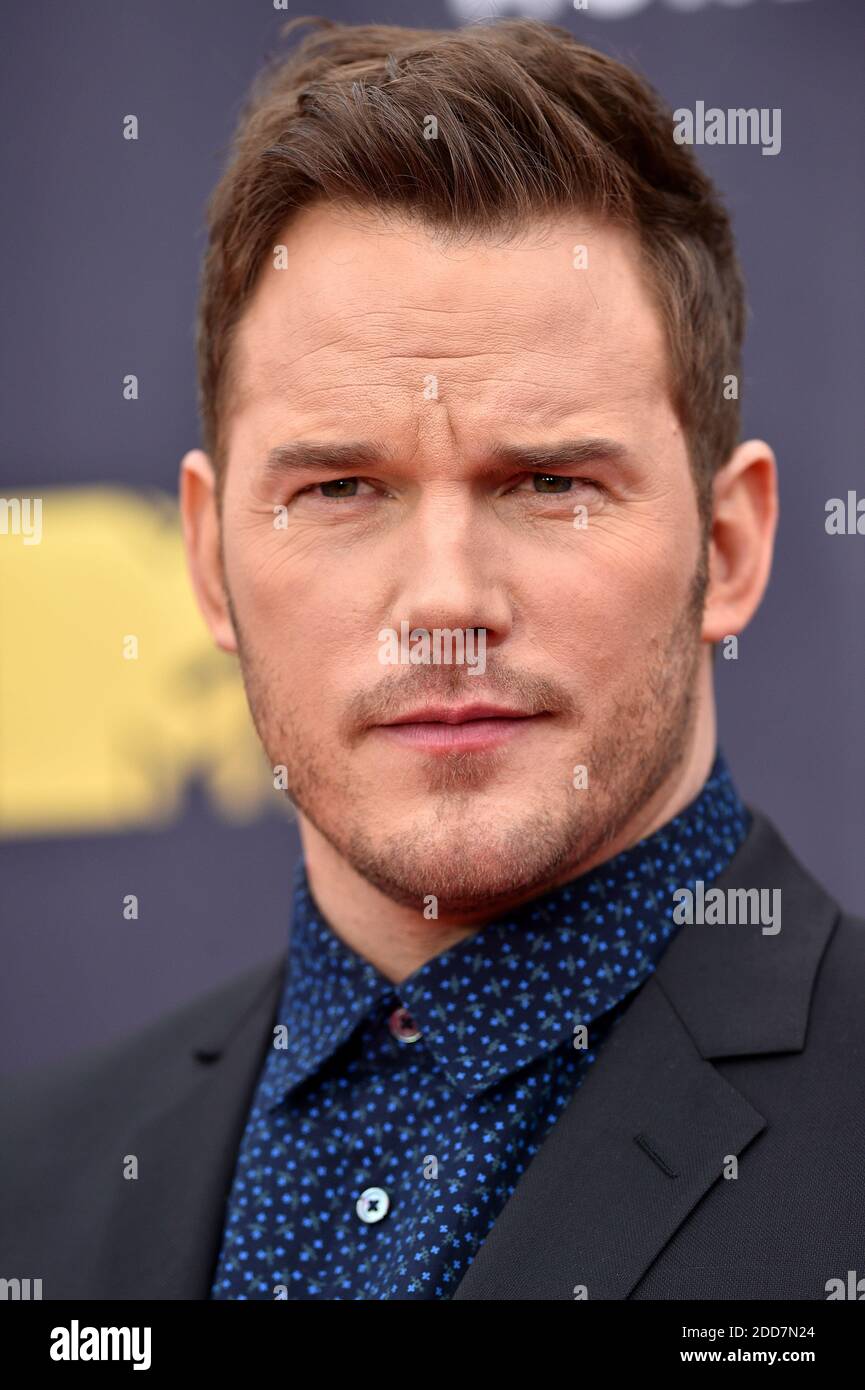 Chris Pratt attends the 2018 MTV Movie And TV Awards at Barker Hangar