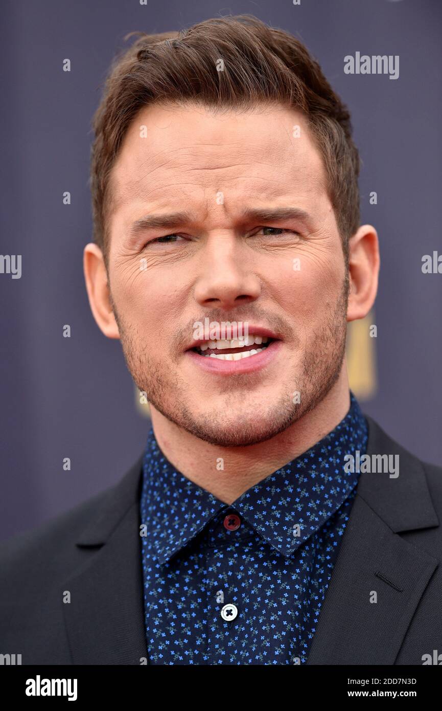 Chris Pratt attends the 2018 MTV Movie And TV Awards at Barker Hangar