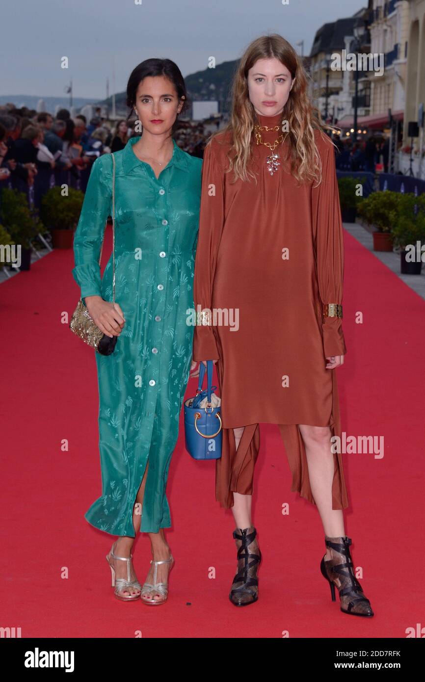 Charline Bourgeois-Tacquet and Sigrid Bouaziz attending the closing red