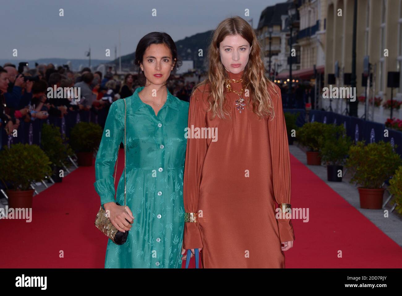 Charline Bourgeois-Tacquet and Sigrid Bouaziz attending the closing red