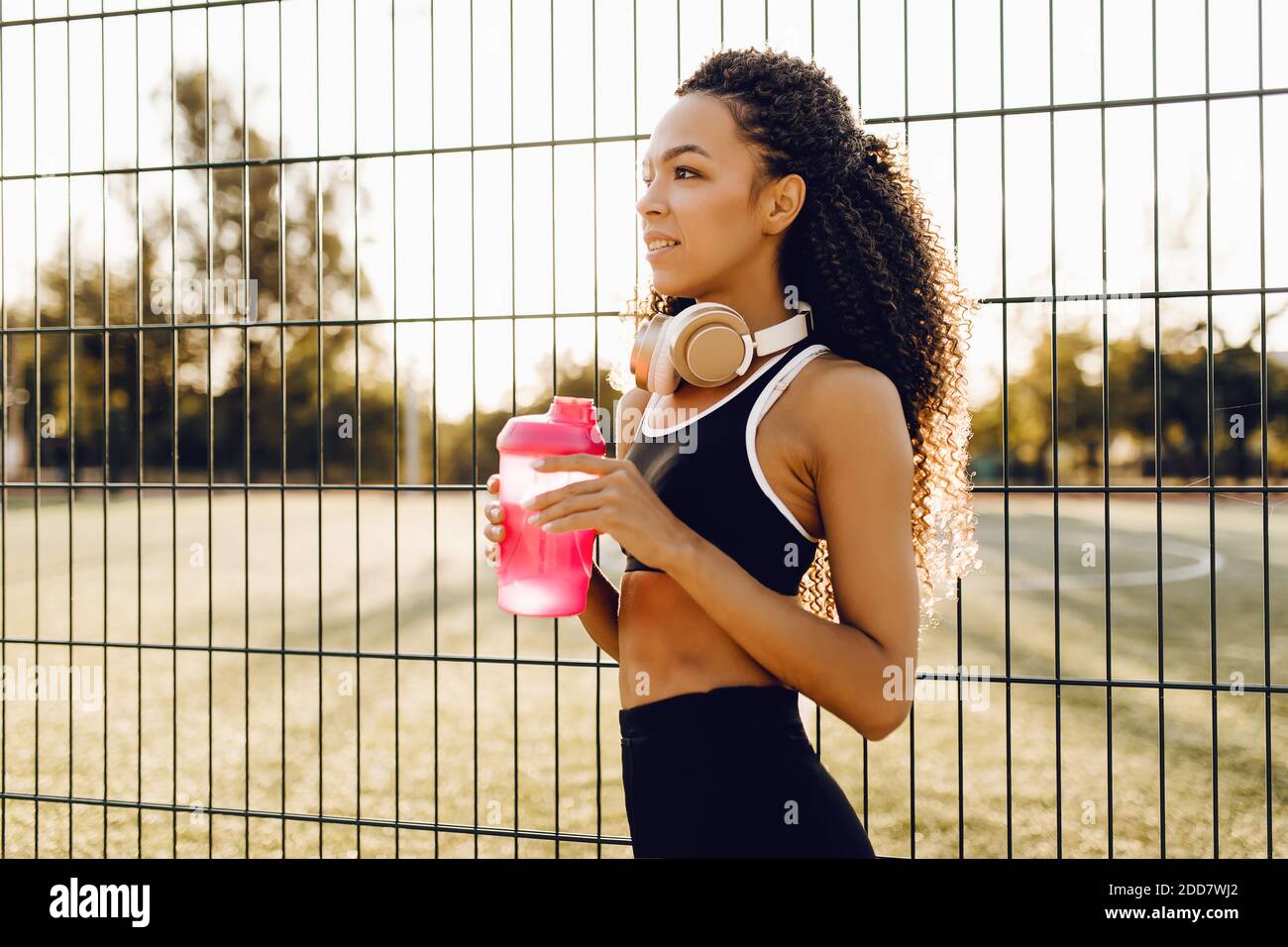 Young African American Runner Indoor Isolated on White Background Stock  Photo - Alamy