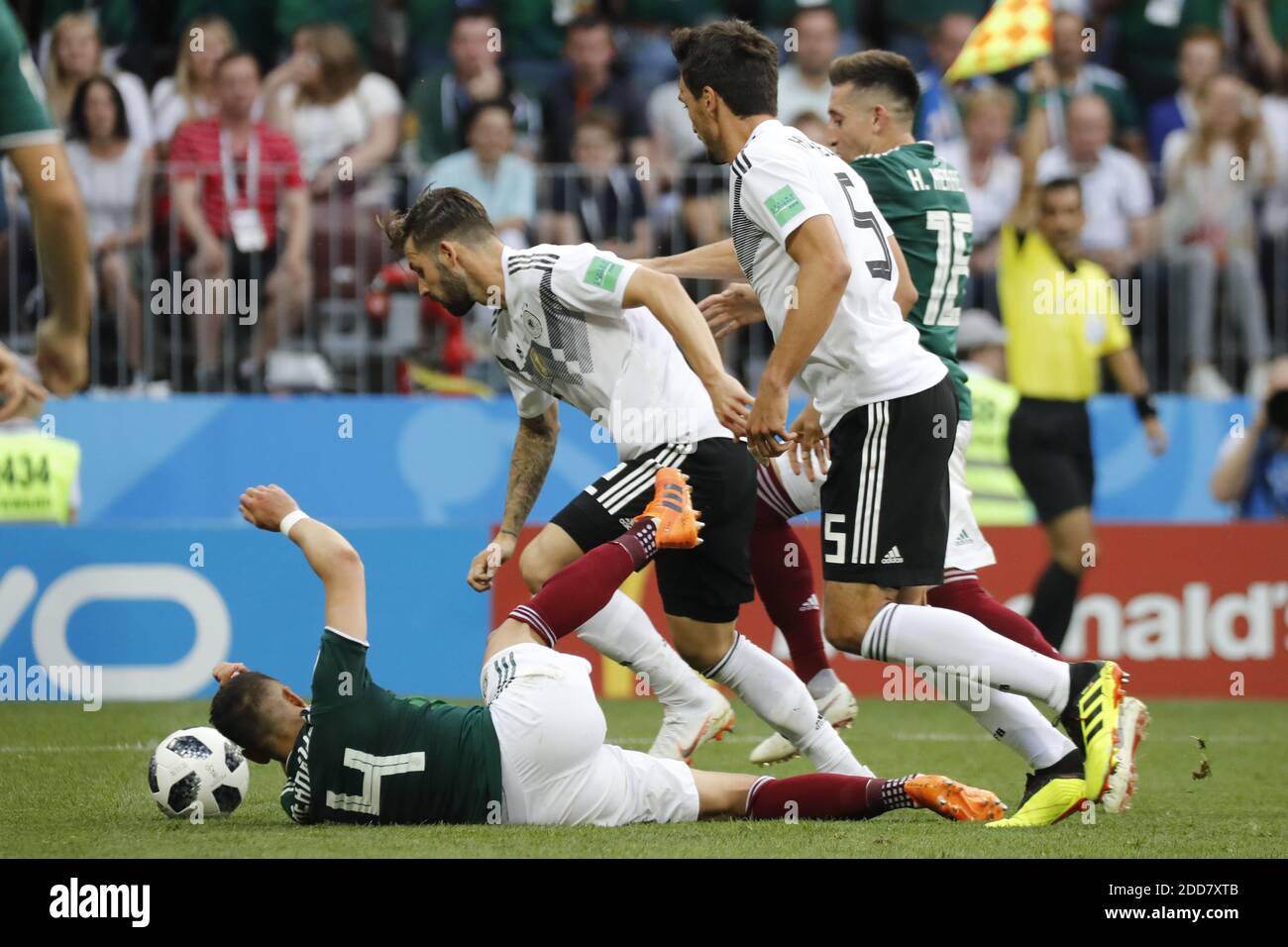 Mexico's Rafael Marquez during the 2018 FIFA World Cup Russia game, Germany vs Mexico in Luzhniky Stadium, Moscow, Russia on June 17, 2018. Mexico won 1-0. Photo by Henri Szwarc/ABACAPRESS.COM Stock Photo