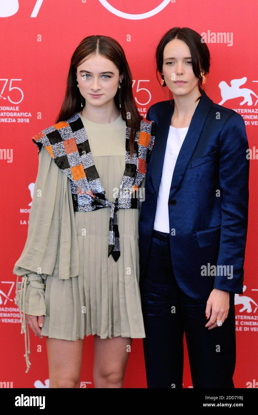 Stacy Rafferty Raffey Cassidy and Stacy Martin attending the Vox Lux Photocall as part ...