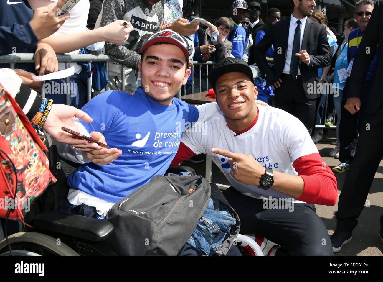Kylian Mbappe Attends 3000 Children In Support Of Paris 24 At Stade De France On May 16 18 In Paris France Photo By Laurent Zabulon Abacapress Com Stock Photo Alamy