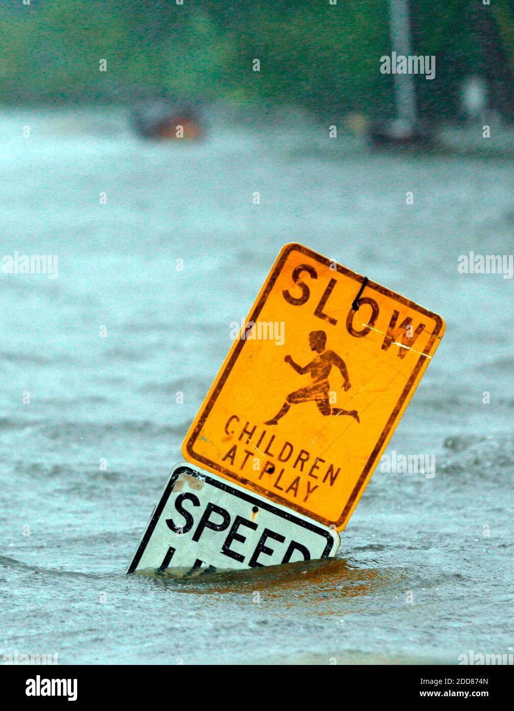 NO FILM, NO VIDEO, NO TV, NO DOCUMENTARY - Flood waters from Hurricane Gustav cause Hwy. 603 to be shut down in Bay St. Louis, Mississippi, LA, USA, Monday, September 1, 2008. Photo by William Colgin/Biloxi Sun Herald/MCT/ABACAPRESS.COM Stock Photo