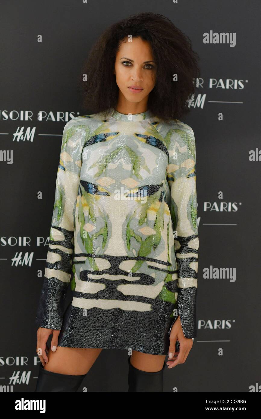 Models Noemie Lenoir attends the H&M Flagship Opening Party as part of