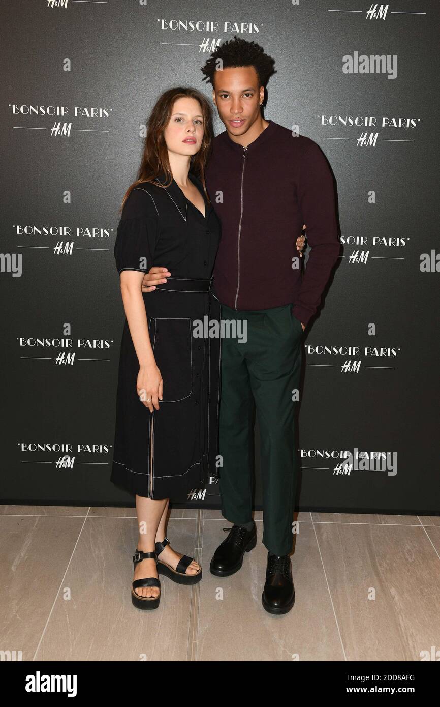Daphne Patakia and Corentin Fila attend the H&M Flagship Opening Party as  part of Paris Fashion Week on June 19, 2018 in Paris, France. Photo by  Laurent Zabulon/ABACAPRESS.COM Stock Photo - Alamy