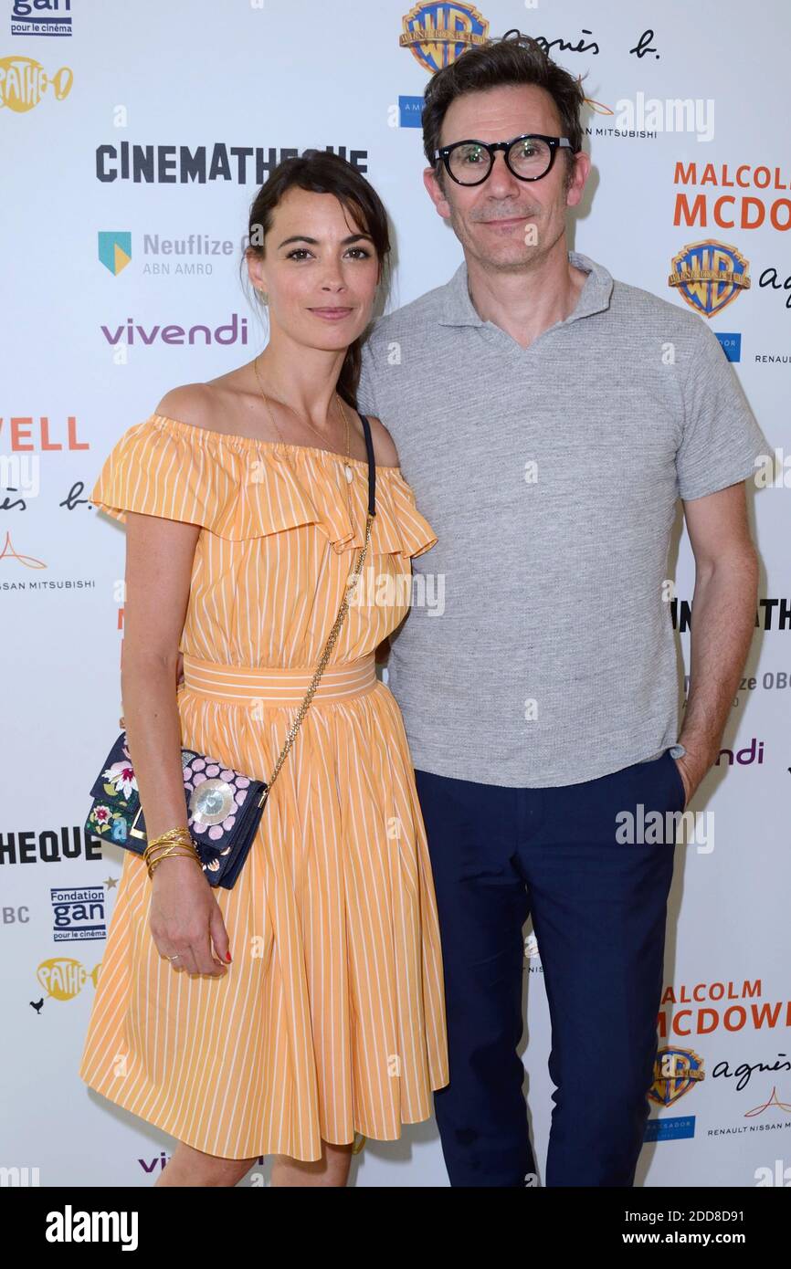 Berenice Bejo and Michel Hazanavicius attending the Malcolm McDowell