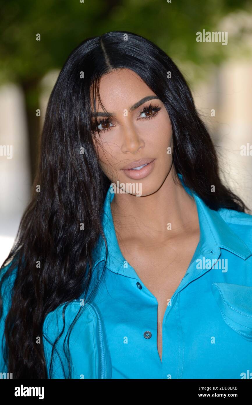 Kim Kardashian attends the Louis Vuitton Menswear SS 2024 show during Paris  Fashion Week in Paris