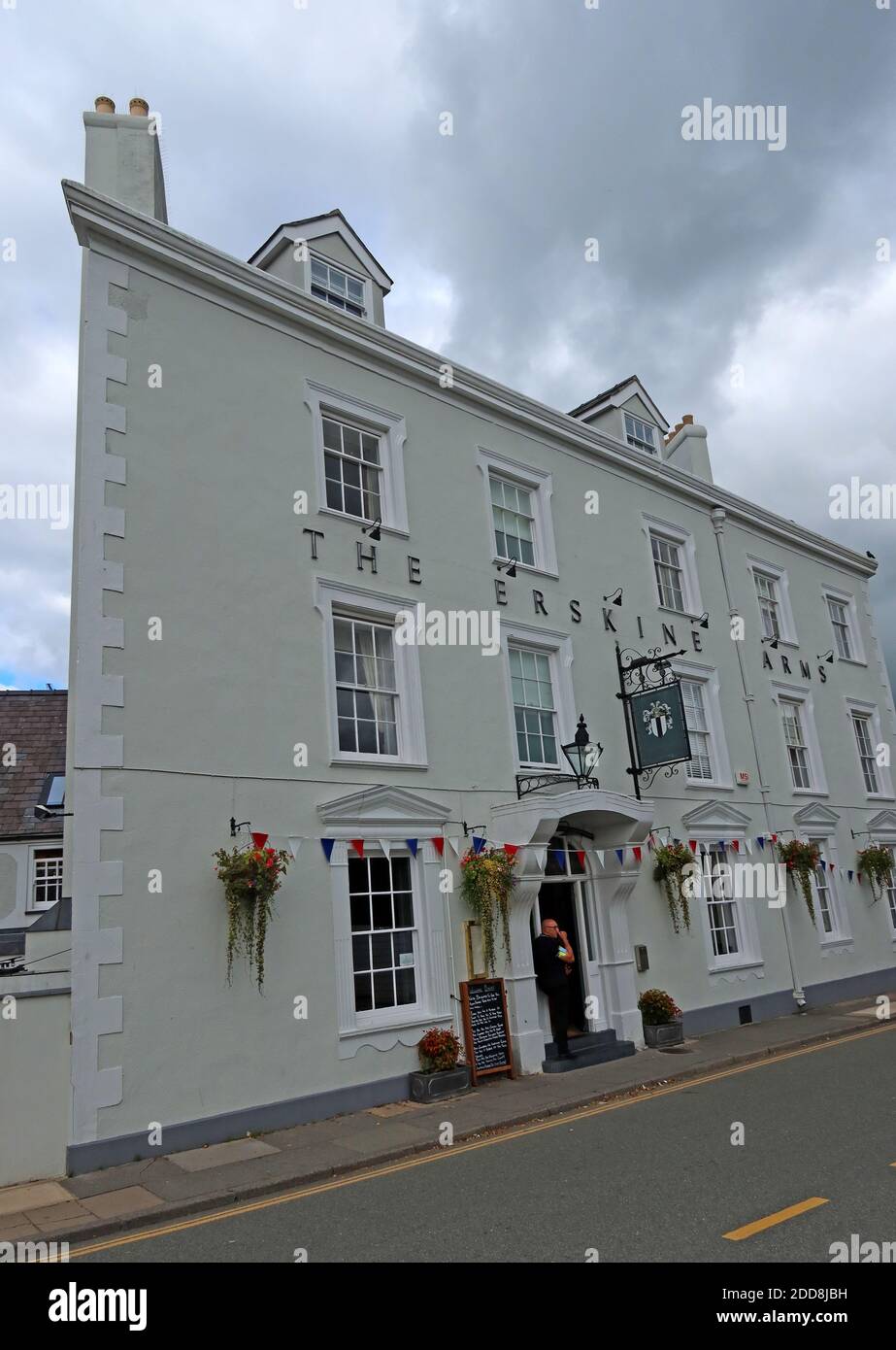 The Erskine Arms Hotel, Rose Hill Street, Conwy,Wales,UK, LL32 8LD Stock Photo