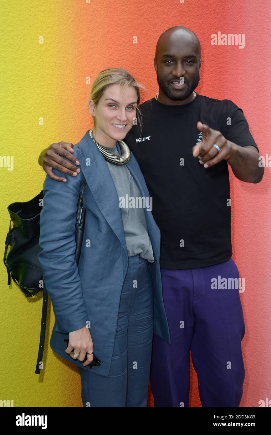 Gaia Repossi and Virgil Abloh attending the Louis Vuitton Menswear Spring Summer 2019 show as part