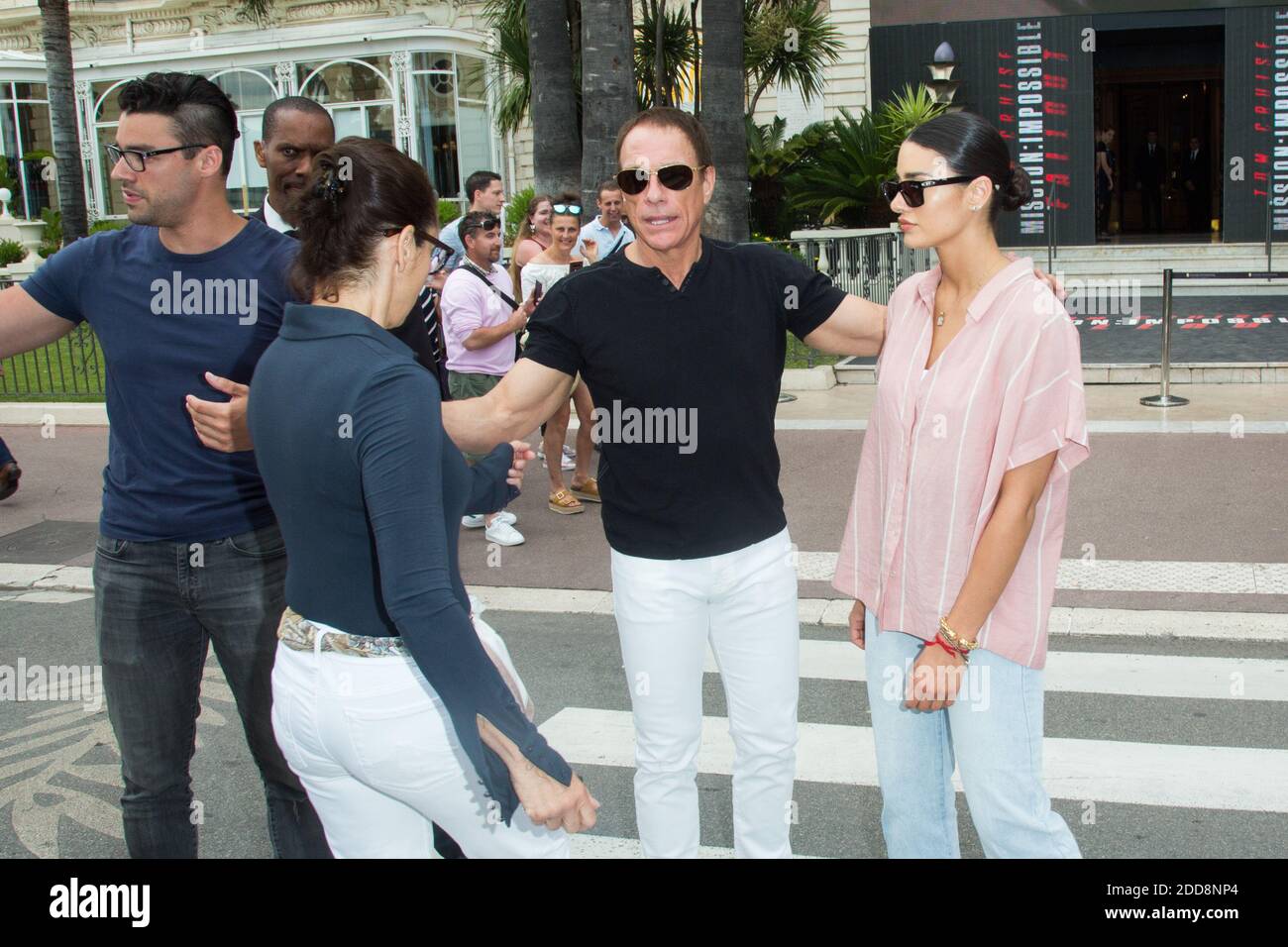 Semi-Exclusive - Jean-Claude Van Damme celebrates his 30-year career with  his family, his wife Gladys Portugues, his children his son Kristopher, his  daughter Bianca, Nicolas van Varenberg during the 71st annual Cannes