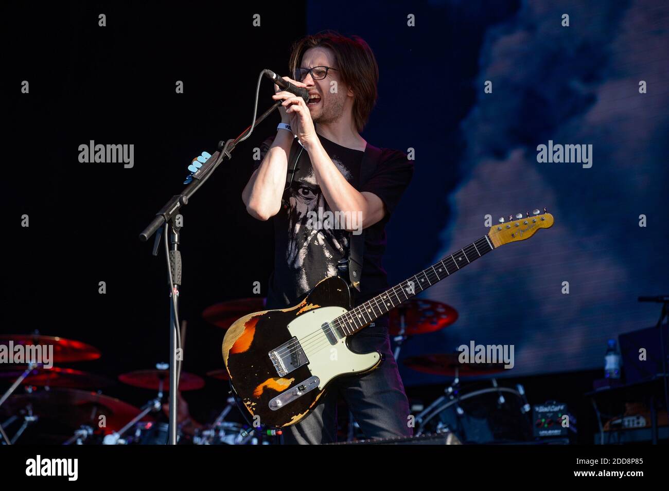 Steven Wilson performing live on stage at HellFest in Clisson