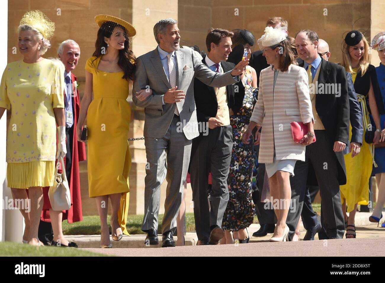 George Clooney and Wife Amal Double Date With Brad Pitt and Girlfriend Ines  de Ramon in, image size:1300x956