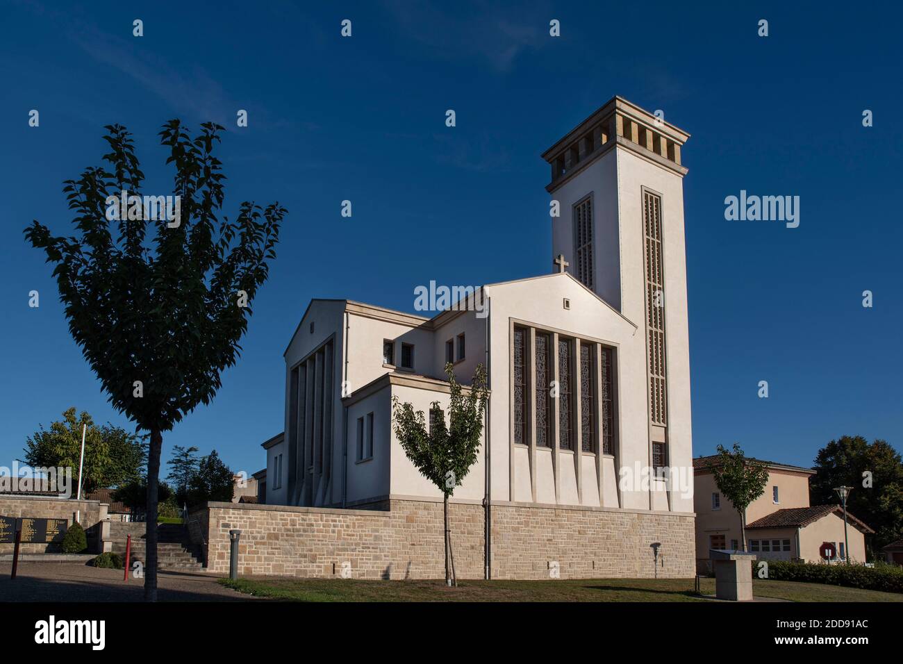 church of Oradour sur Glane in France Stock Photo