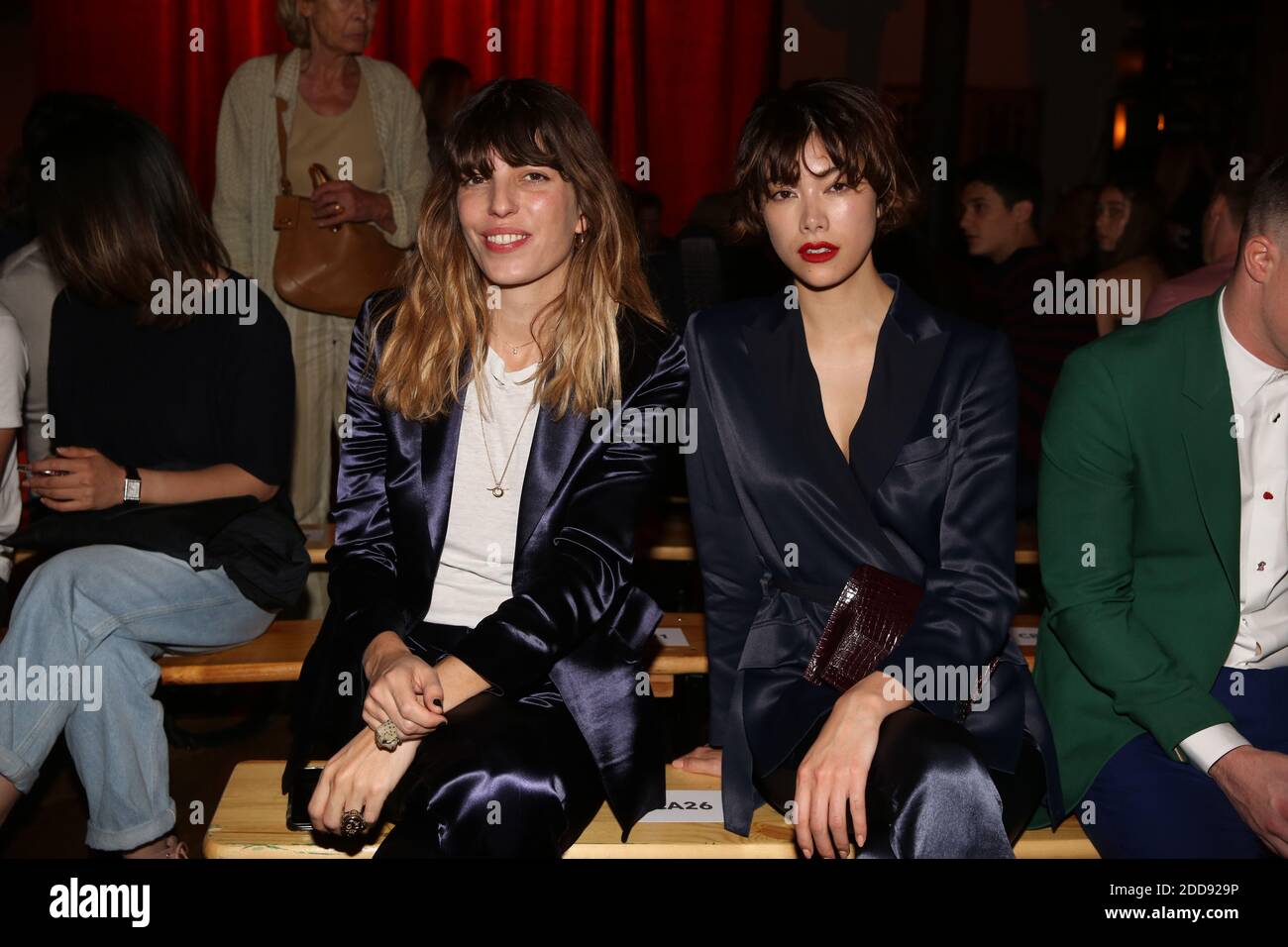 Lou Doillon and Hikari Mori attending the Paul Smith Menswear Spring