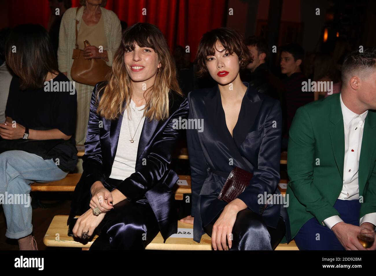 Lou Doillon and Hikari Mori attending the Paul Smith Menswear Spring