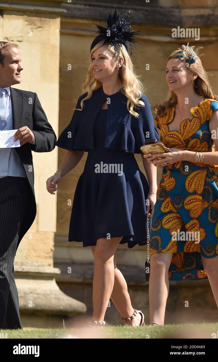 Chelsy Davy arrives at St Chapel at Windsor Castle for the