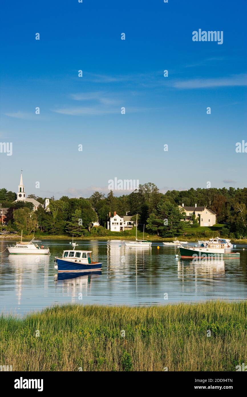 Harbour, Damariscotta, Maine, USA Stock Photo