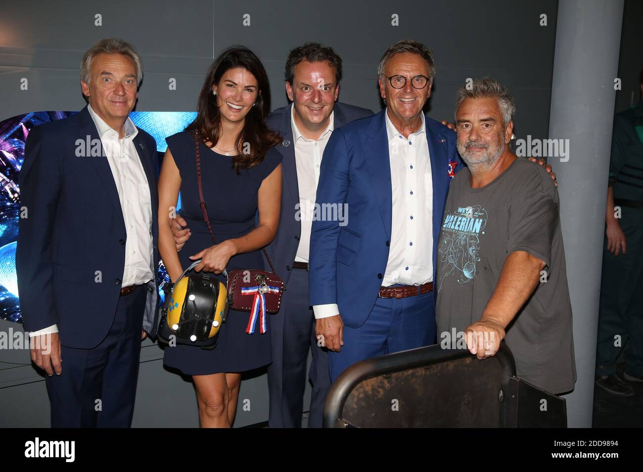 Jurgen Mack, Miriam Mack and her husband Michael Mack, Roland Mack and Luc Besson attending Eurosat - Coastiality By Valerian Opening held at Europa-Park in Rust, Germany on September 12, 2018. Photo by Jerome Domine/ABACAPRESS.COM Stock Photo