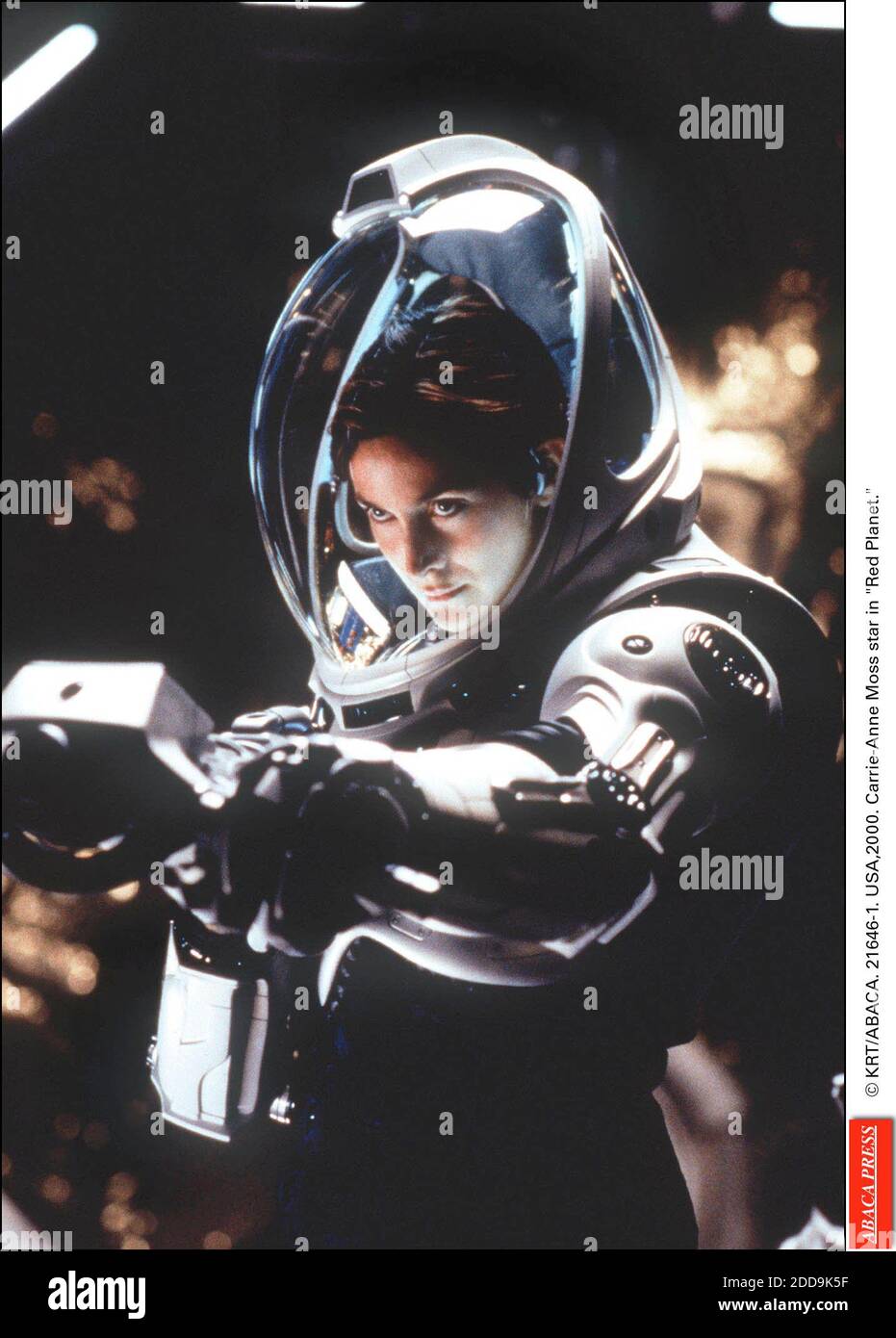 NO FILM, NO VIDEO, NO TV, NO DOCUMENTARY - © KRT/ABACA. 21646-USA,2000 Carrie-Anne Moss star in Red Planet. Stock Photo