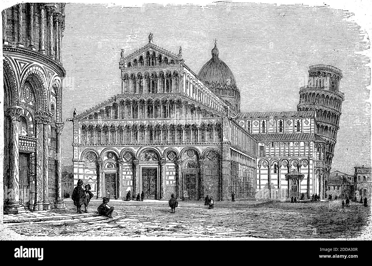 Rome Pisa Drawing