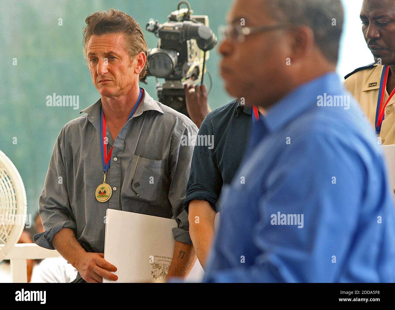 NO FILM, NO VIDEO, NO TV, NO DOCUMENTARY Actor Sean Penn stands with