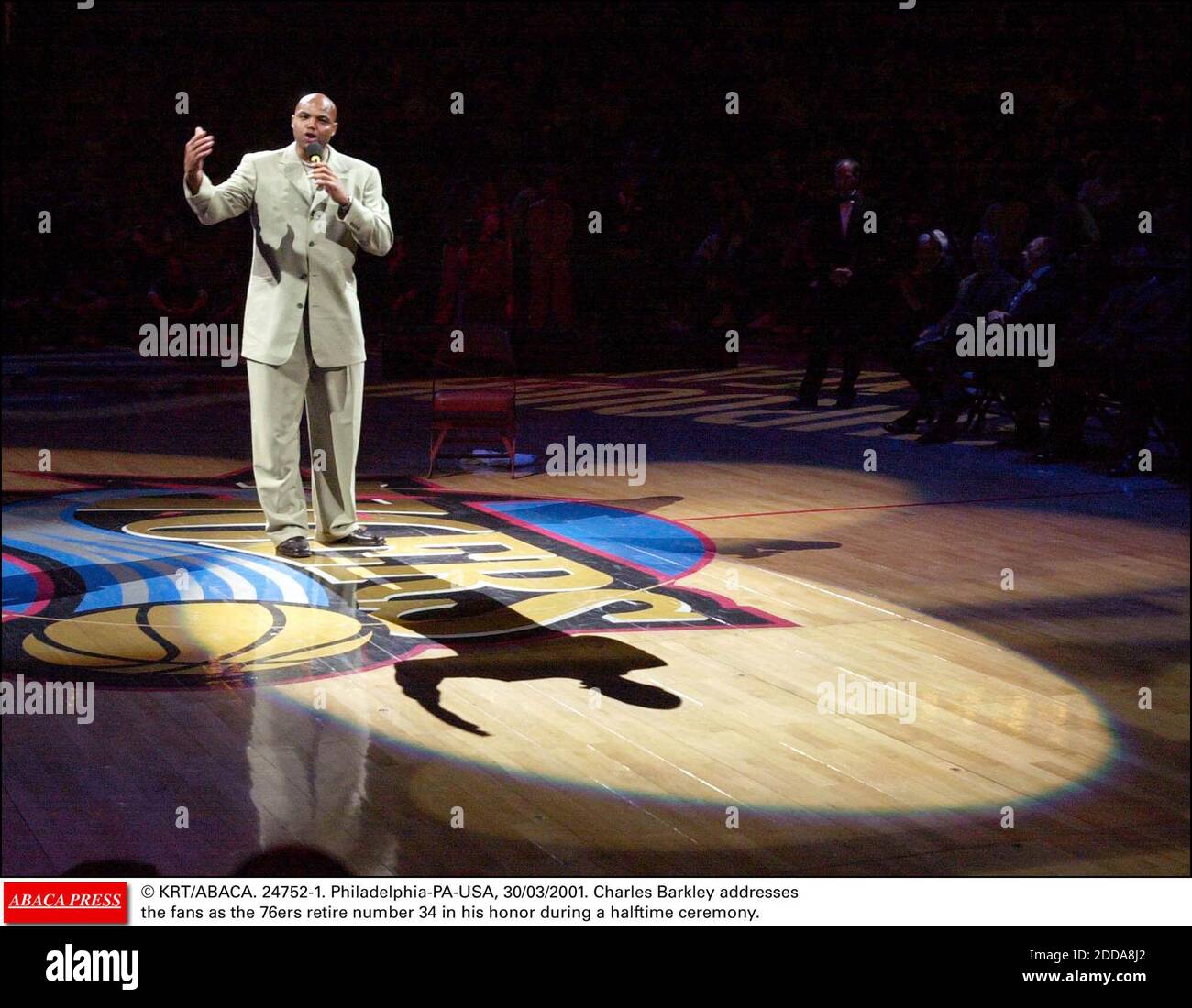 CHECK OUT SIXERS RETIRING CHARLES BARKLEY'S 34 IN 2001!