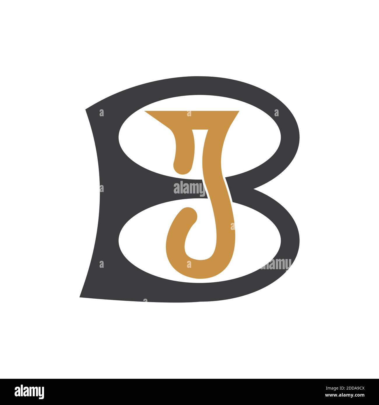 Initial letter bj logo or jb logo vector design template Stock Vector ...