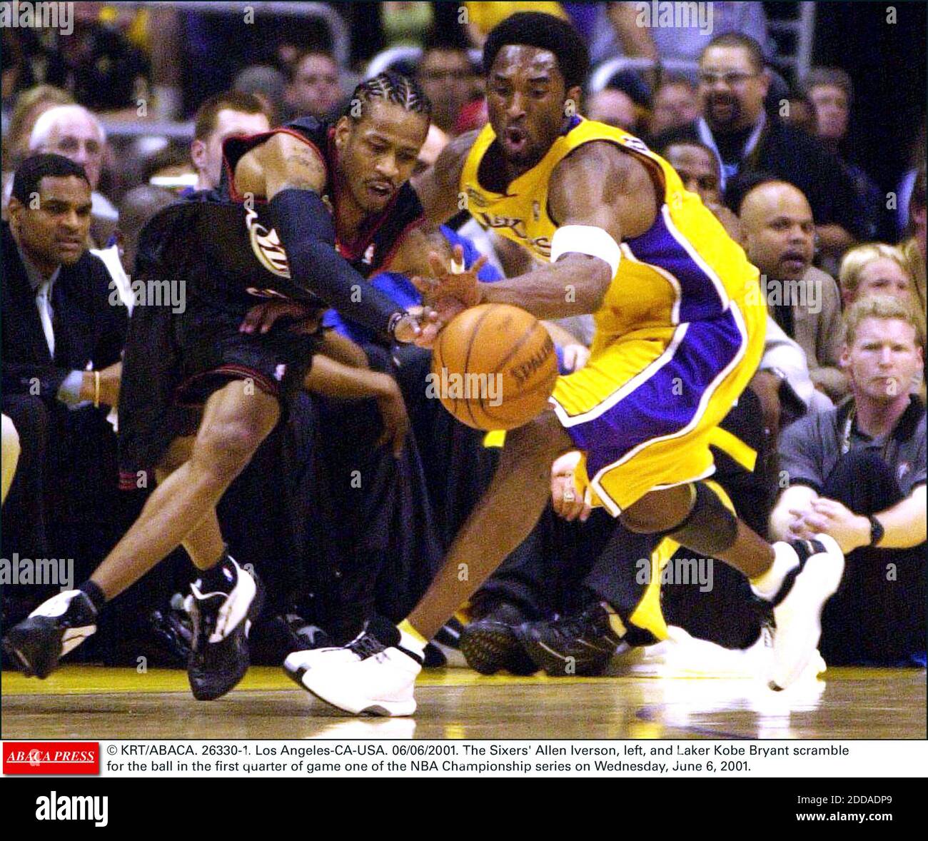 2001 NBA Finals on DVD - Los Angeles Lakers vs Philadelphia 76ers - Kobe  Bryant