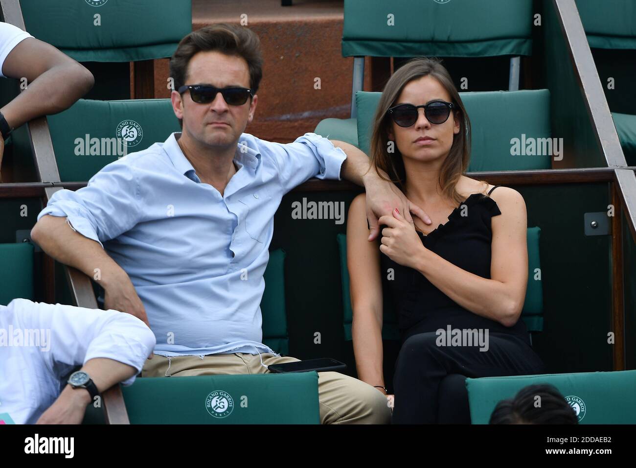 Nathanael de Rincquesen and Caroline Malet attend the 2018 French Open -  Day Four at Roland Garros on May 30, 2018 in Paris, France. Photo by  Laurent ZabulonABACAPRESS.COM Stock Photo - Alamy