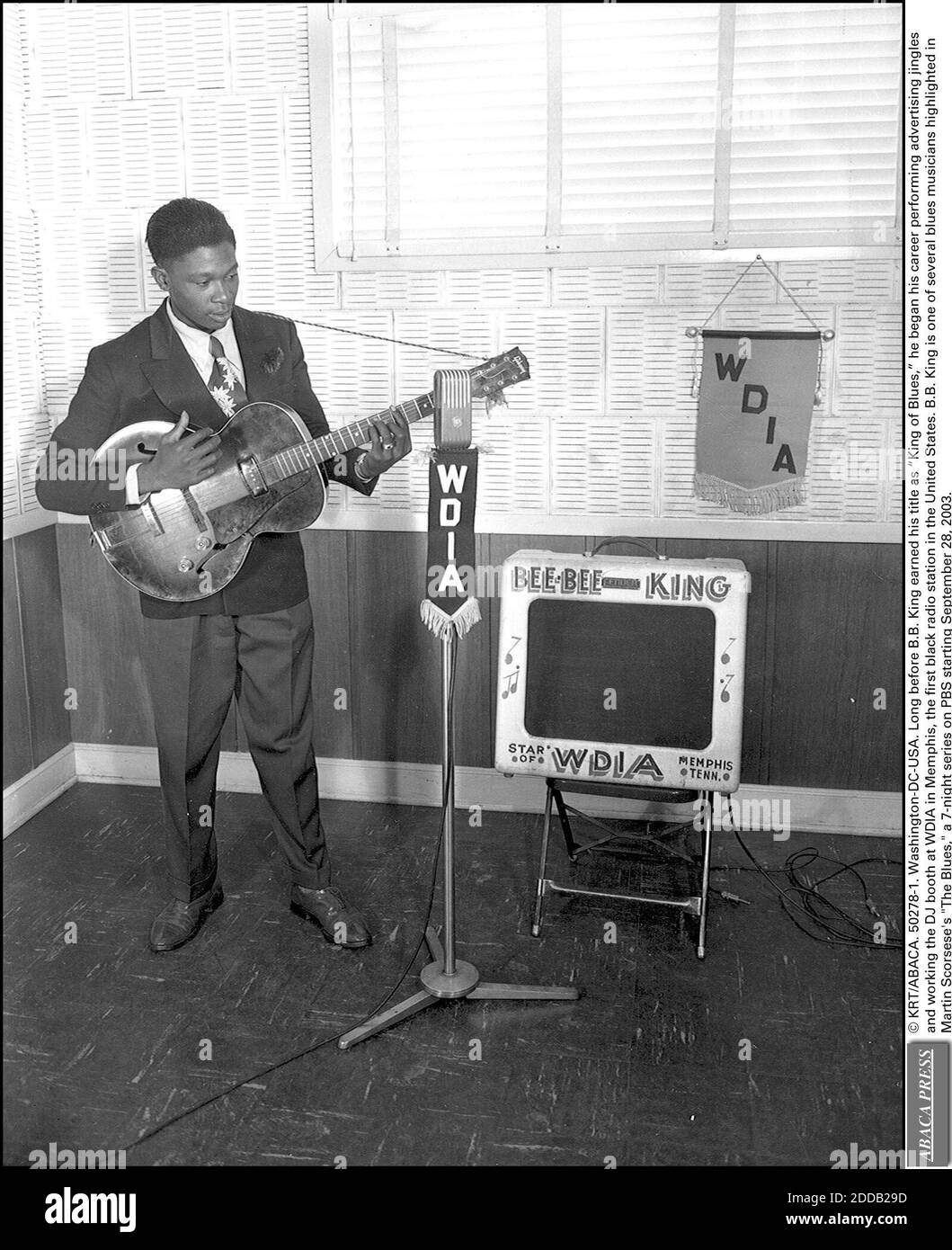 NO FILM, NO VIDEO, NO TV, NO DOCUMENTARY - © KRT/ABACA. 50278-1.  Washington-DC-USA. Long before B.B. King earned his title as King of Blues,  he began his career performing advertising jingles and