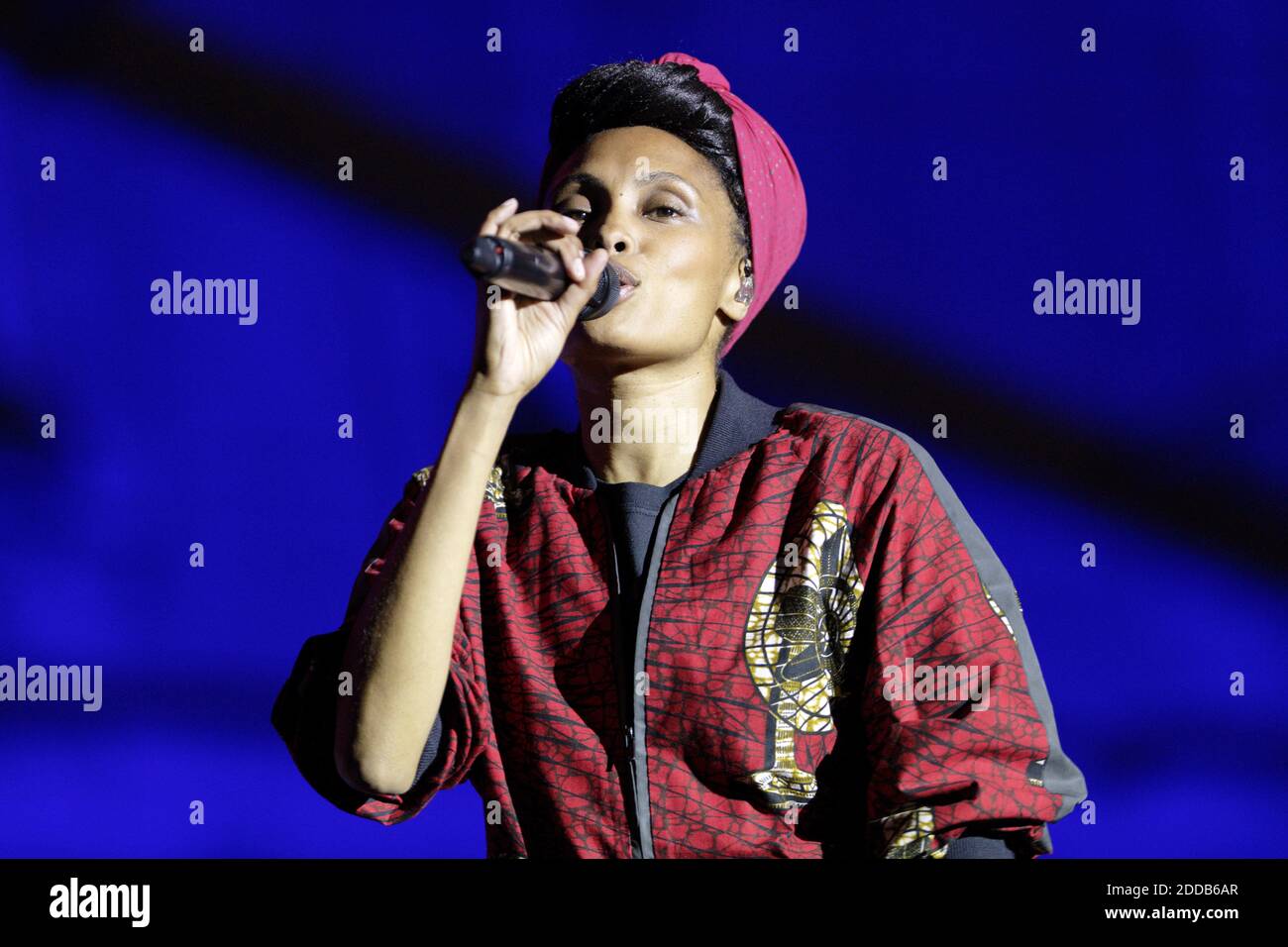 Imany Singer French singer Imany (Nadia Mladjao) performs live during 'Palais en ...