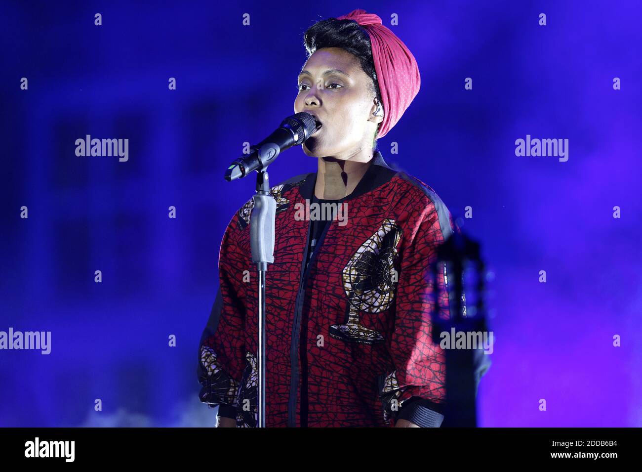 Imany Singer French singer Imany (Nadia Mladjao) performs live during 'Palais en ...